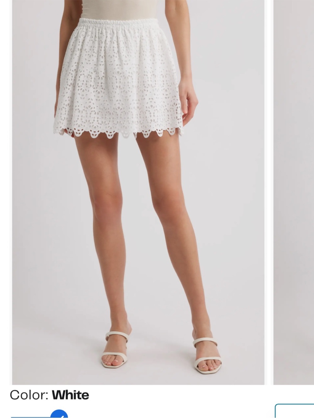 Frame The Deco Embroidered Eyelet Cotton Miniskirt
